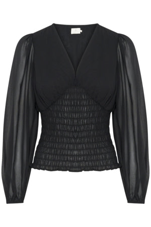 Vita blússa frá Kaffe