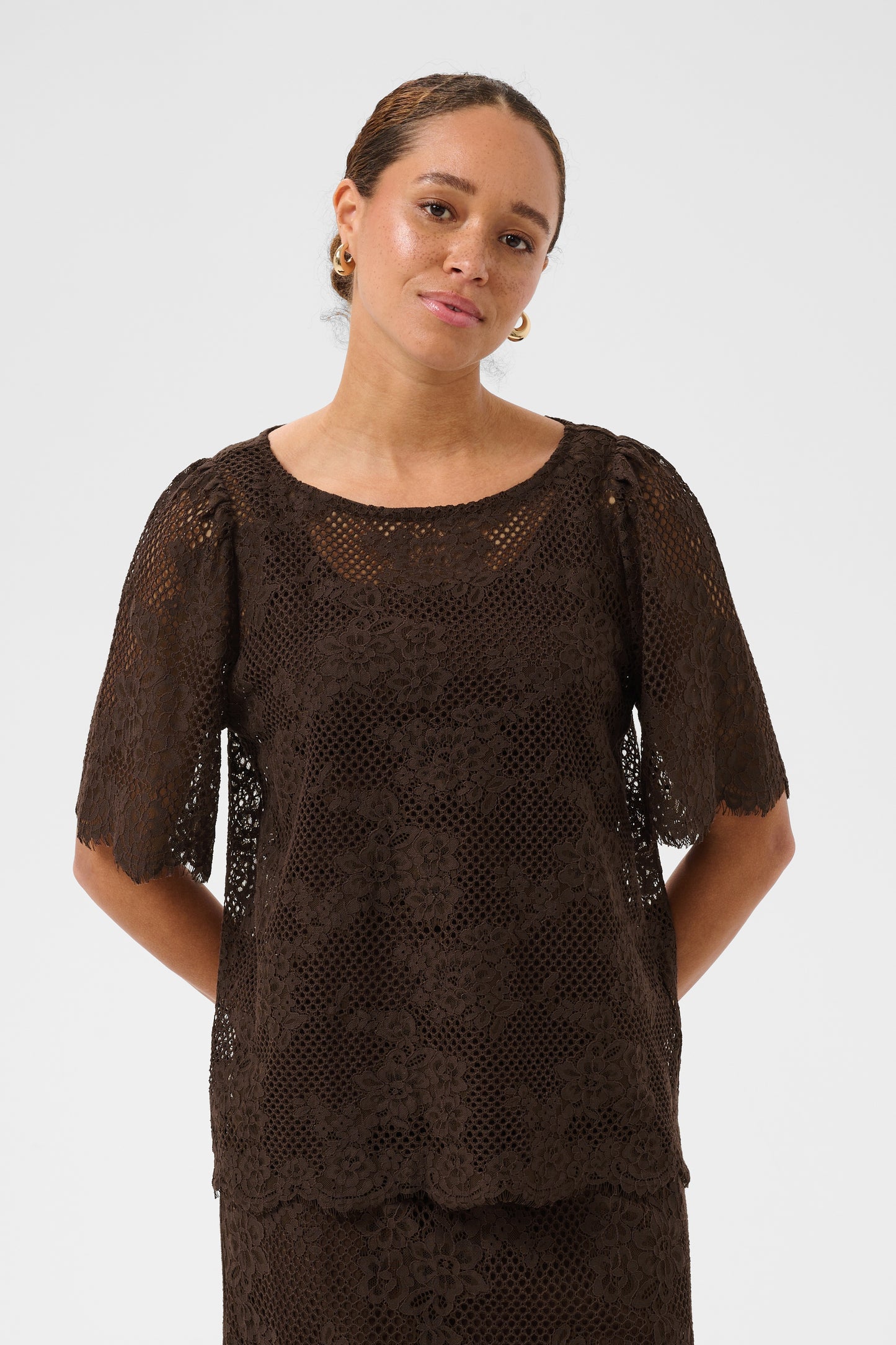 Cornelia lace blússa frá Kaffe