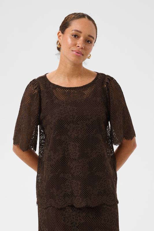 Cornelia lace blússa frá Kaffe
