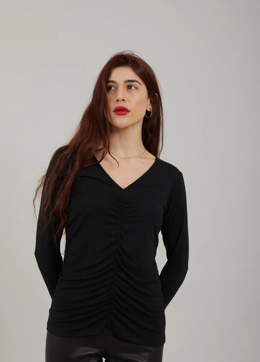 Sofia round neck blússa frá CC Heart