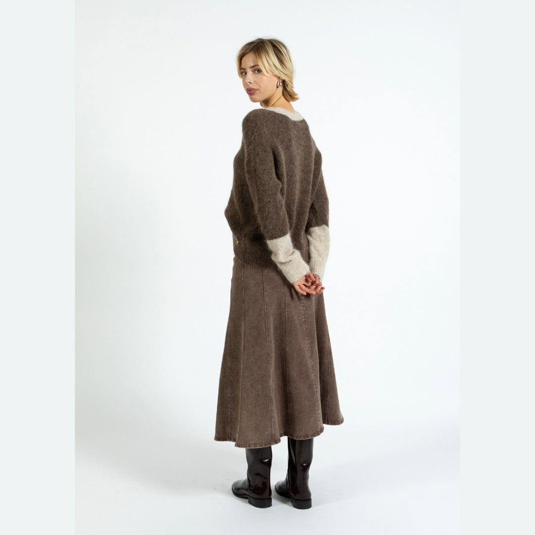 Colorblock knit peysa frá Coster Copenhagen