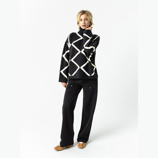 High neck knit peysa frá Coster Copenhagen